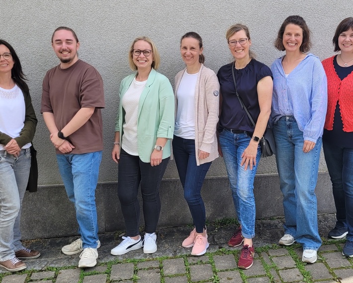 Das Team der KÖB Greußenheim v.l. Julia Hauck,  Jonas Englert, Tanja Graf, Angelika Heunisch, Birgit Böhnel, Carina Dürr, Nicole Klein  es fehlen: Mona Klein, Nils Schlötter, Rosalia Schlötter