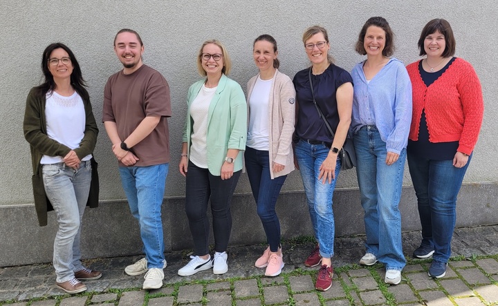 Das Team der KÖB Greußenheim v.l. Julia Hauck,  Jonas Englert, Tanja Graf, Angelika Heunisch, Birgit Böhnel, Carina Dürr, Nicole Klein  es fehlen: Mona Klein, Nils Schlötter, Rosalia Schlötter